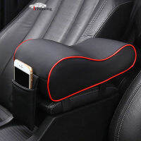 ICHENONG Leather Car Armrest Pad Universal Car Center Console Armrest Elbow Rest Seat Pads With Mobile Phone Storage Bag