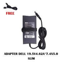 ADAPTER DELL 19.5V4.62A*7.4X5.0 SLIM  / สายชาร์จโน๊ตบุ๊ค เดล + แถมสายไฟ