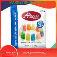 กัมมี่แบร์ 12 รสเปรี้ยวแอลเบเนีย 100100 กรัม/Albanese Sour 12 Flavor Gummi Bears 100 100g