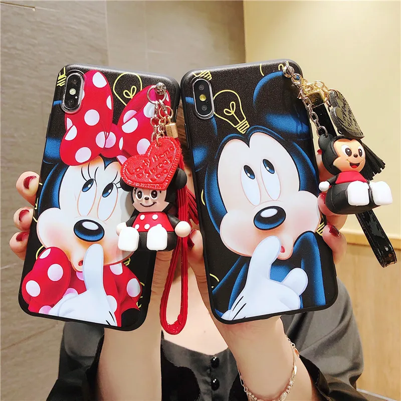 JieFie Cartoon Mickey Mouse Phone Case For Realme 5 5i 6i 5S / 5 Pro / 6 /  6 Pro / 7 / 7i / 7 Pro / 8 / 8 i /
