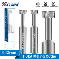 XCAN T Slot Milling Cutter 4mm 6mm 8mm 10mm 12mm CNC Router Bit สําหรับ Al Steel Copper Milling เครื่องมือคาร์ไบด์ EndMills