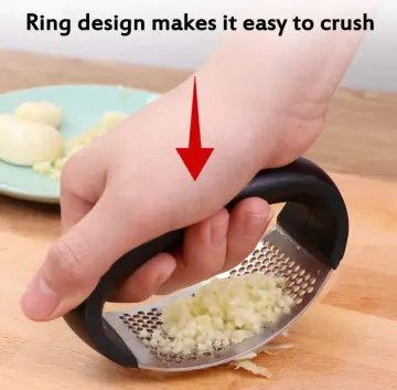 Garlic Press Crusher Mincer Chopper Peeler Squeeze Cutter