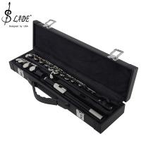 SLADE Black 16 Holes Flute Woodwind Instrument Closed Key Add the E Key C Tone Nickel Plated Concert Flute With Music Case