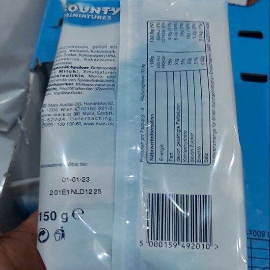 Socola dừa bounty 150g đức - date t1 2023 - ảnh sản phẩm 5