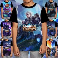 MOBILE LEGENDS Kids T-Shirt Game Party Kids Shirt Pullover Short Sleeve TShirt Boys Fashion Top MOBILE LEGENDS 3D Graphic Print 3-13 Years Old T Shirt