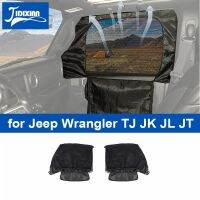 JIDIXIAN Car Front Window Side Sunshade Cover Storage Bag for Jeep Wrangler TJ JK JL for Gladiator JT 1997-2018 2019 2020 Up