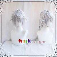 Final Fantasy XIV FF 14 Alphinaud Leveilleur Cosplay Wig 85Cm Long Silver Braided Wig Party Christmas Halloween Cosplay