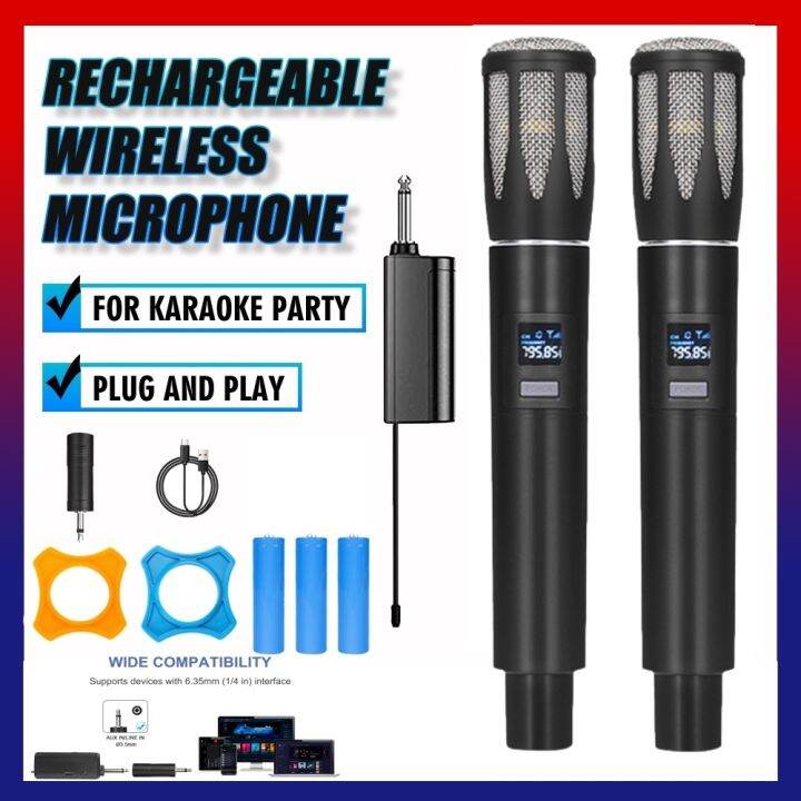 microphone for videoke Rechargeable Wireless Karaoke Microphone