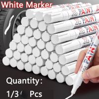 2.0mmWhite Marker Pens Set Oily Waterproof White Gel Pen DIY Graffiti Sketching Marker Stationery Writing School Supplies BrushHighlighters  Markers