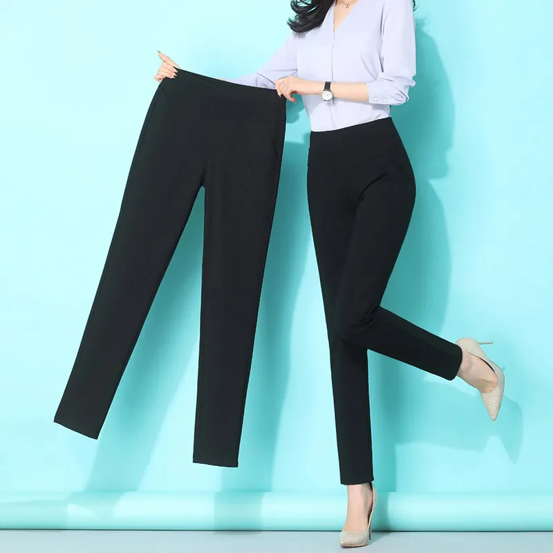 กางเกงทำงานผู้หญิงสีดำ กางเกงเอวสูงทางการสำหรับผู้หญิงกางเกงสแล็คกางเกงทำงานผู้หญิง  กางเกงขายาวทรงสลิมสีดำ กางเกงทำงานสีดำธรรมดา กางเกงทำงาน ผญ เป็นเอวยางยืด  มีกระเป๋า กางเกงทำงานผู้หญิง เลคกิ้งผู้หญิง กางเกงเอวสูง ใส่ทำงาน กางเกงแลคกิ้ง  กางกางผู้หญิง ...