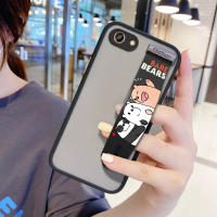 UCUC เคสโทรศัพท์เคสสำหรับ OPPO A83ปลอกการ์ตูนหมีCase (มีสายรัดข้อมือ) กันกระแทกFrostedฝาหลังเลนส์ฝาครอบโทรศัพท์ป้องกันกรณี