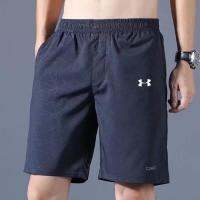 Claribelzi Under.armour กางเกงขาสั้นลําลอง ผ้าเรยอน ทรงหลวม ระบายอากาศ ใส่สบาย เหมาะกับฤดูร้อน สําหรับผู้ชาย [M-5XL]