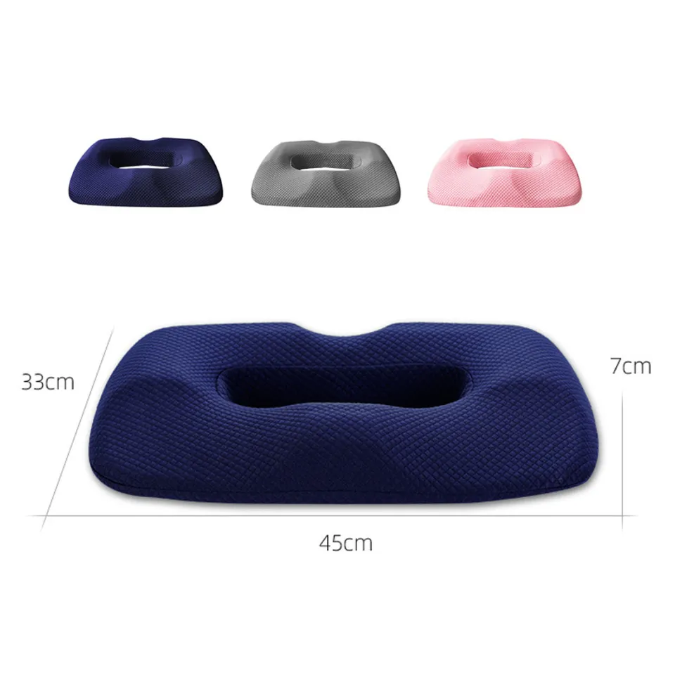 Trobo Seat Cushion, Car Pillow for Driving Seat to Improve Sciatica, Coccyx, Hip and Tailbone Pain, Ergonomic Memory Foam Chair Pad for Lower Back