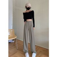 COD MANSA womens wide leg straight leg suit pants กางเกงขากว้าง กางเกงสูท กางเกงขายาว กางเกงขายาวผู้หญิงTH