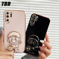 เคสโทรศัพท์ซูเปอร์มาริโอ้การ์ตูนพับเป็นขาตั้ง YBD เข้ากันได้กับ Huawei P20 Pro P30 Pro P40 Pro P50 Pro P60 Pro P60 ART P20 Lite P30 Lite ไลท์ TPU นุ่มเคสโทรศัพท์ด้านหลัง