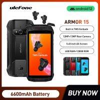 Ulefone Armor 15 มือถือกันน้ำ หูฟังบูลทูสในตัว ทนสำหรับขาลุย Rugged Phone Android 12 Smartphone 6600mAh 128GB NFC 2.4G/5G