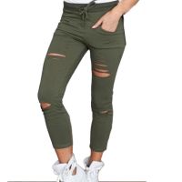 Women High Waist Skinny Cut Pencil Pants Slim Jeggings Denim