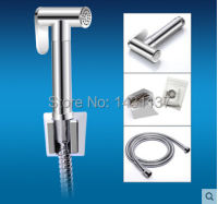 ss chrome shattaf Women Hand held Bidet Shower set Mixer Portable bidet spray faucet with 1.5m hose ducha higienica