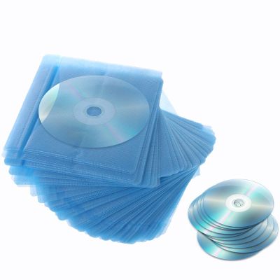 100ชิ้น CD DVD สองด้านปกกรณีการจัดเก็บถุง PP แขนซองผู้ถือ