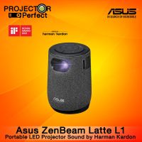 ASUS ZenBeam Latte L1 Portable LED Projector – 300 Lumens, 720p, Sound by Harman Kardon, 10 W Bluetooth® Speaker,  3-hour Video Playback, Wireless Projection, Built-in Battery, USB Type-A, HDMI® [ by Projector Perfect ]