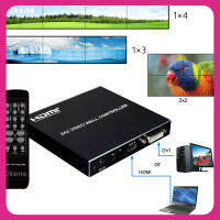 1X3 1X4 1X2 2X2 HDMI ตัวควบคุมวิดีโอติดผนัง HD 1080P ตัวประมวลผลการเย็บหลายหน้าจอ3X1 4X1ทีวี4กล่องประกบกันพับได้180 °