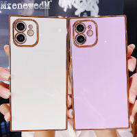 FELIXIO Luxury ขอบสี่เหลี่ยม Electroplated ซิลิโคนเคสโทรศัพท์สำหรับ iPhone 11 12 13 14 Pro Max สำหรับ iPhone X XS XR สูงสุด7 8 Plus SE 2020 All Inclusive เลนส์ป้องกันซองนุ่มกันกระแทกป้องกันฝาครอบ