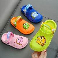 2023 new sandals male girl children 2 to 12 years old baby cute cartoon antiskid breathable baotou hole hole shoes