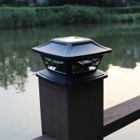 Solar Post Cap Lights Outdoor Post Solar Lights LED Bulb Fence Post Lights for 4X4 Inch Wooden Posts Warm White