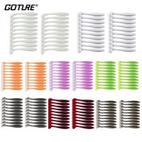 【hot】❡ 20pcs/lot Soft Fishing Lures T-tail Worm Bait 55mm 65mm Wobblers Carp Silicone Artificial Swimbait