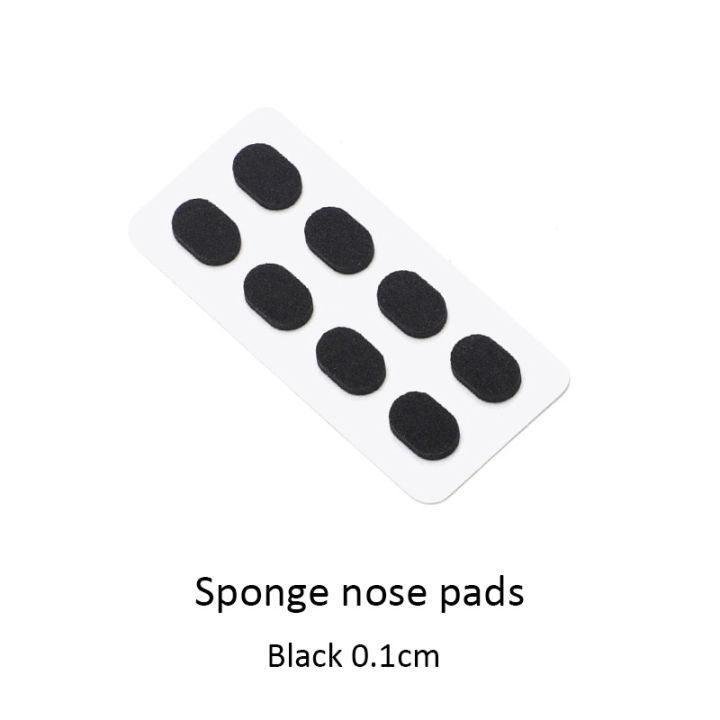 4คู่แผ่นแปะจมูกโฟมนุ่มกาวในตัวแว่นตา-eva-แผ่นแปะจมูกกันลื่นไม่มีการแต่งหน้าแผ่นแปะจมูกแว่นตา-nosepads