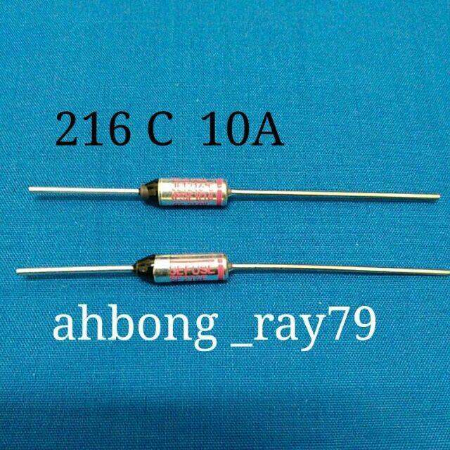 6 pcs Thermal Fuse 216 C 10A 250V Thermo Fuse Cooker Temperature Fuse Fius Suhu Fius Haba Lazada