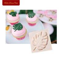 【☸2023 New☸】 buzhix552 Monstera Deliciosa Liebm โมลด์ซิลิโคนรูปใบไม้ Sugarcraft แม่พิมพ์เค้กเครื่องมือตกแต่งแม่พิมพ์กัมเพสท์ภาชนะในการอบช็อกโกแลต Fondant