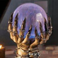 Halloween Resin Decorative Props Magic Plasma Ball Lights Electromagnetic Waves For Theme Parties Festivals Ornament Decor