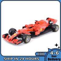 Bburago 1:43 2018ทีม Ferrari SF71H #5 #7 F1รถแข่งรถฟอร์มูลาแบบคงที่รถหล่อตายโมเดลรถของเล่นสะสม