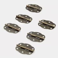 10pcs Mini Door Hinges Gold Silver Bronze Cabinet Drawer Jewellery Box Decorate Hinge For Furniture Hardware 30x22mm Door Hardware Locks