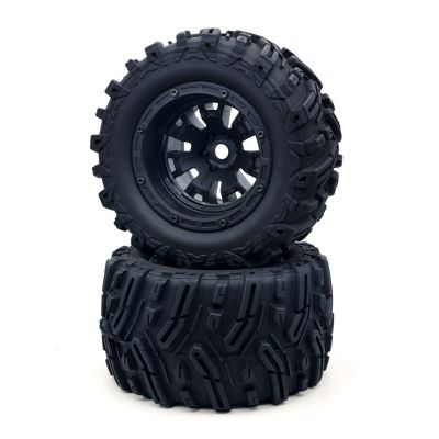 1 Set MX-07 2Pcs 188mm Tire Wheel Tyre 8752 8753 for ZD Racing MX-07 MX07 MX 07 1/7 RC Car Replacement Black