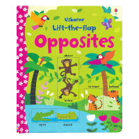 Usborne original English lift the flap opposites English antonym learning reference book flipping books childrens English Enlightenment early education books parent-child reading materials English original imported from Usborne