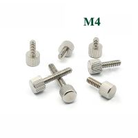 5/10Pcs GB835 M4 303 Stainless Steel Thumb Screws Knurled Head Manual Adjustment Screws Length 6/8/10/12/14/16/18/20/25/30mm