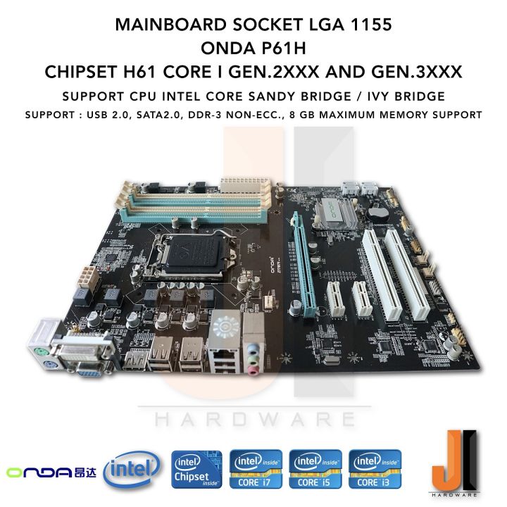 mainboard-onda-p61h-lga1150-รองรับ-core-i-gen-2xxx-และ-3xxx-se-ries-รองรับแรมได้สูงสุด-8-gb-มือสอง