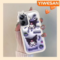 เคส Chenyyyka สำหรับ Realme 10 Realme 10 Pro Plus 5G เคสการ์ตูนน่ารัก Kuromi ดีไซน์ใหม่กระต่ายสีสันสดใสเลนส์กล้องถ่ายรูปป้องกันสัตว์ประหลาดน้อยน่ารักเคสมือถือกันกระแทกและรอยขีดข่วน