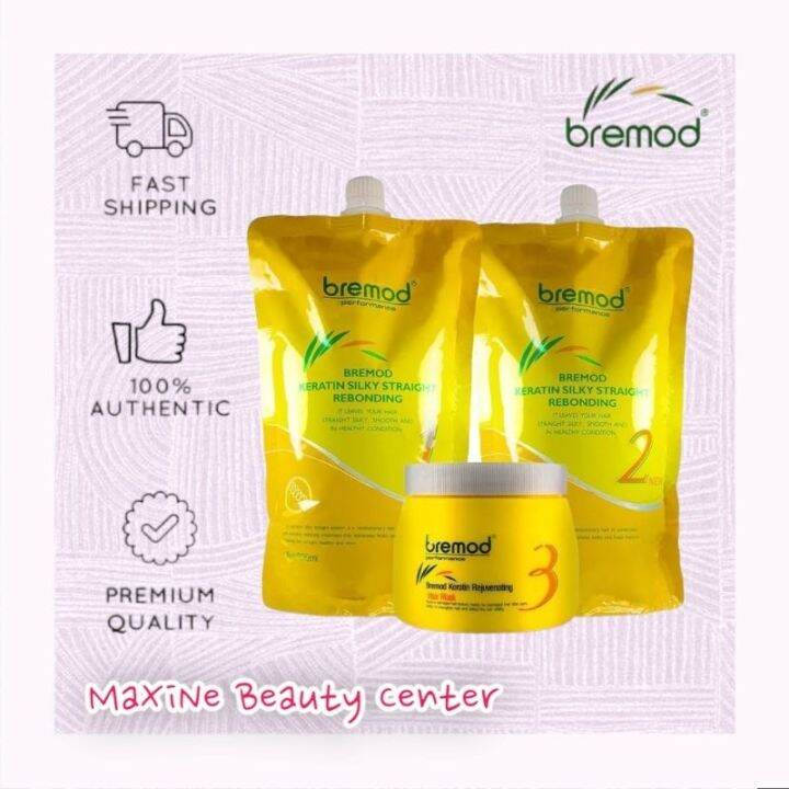BREMOD silky hair rebonding set 1, 2, & 3 Lazada PH