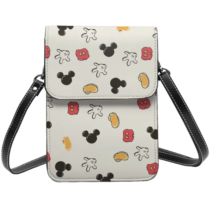 Mickeys Mouse Womens Crossbody Bag Cell phone Wallet Small Shoulder