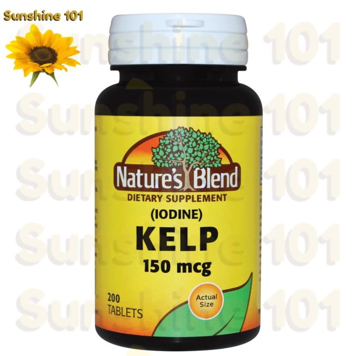 Nature's blend (iodine) Kelp 150 mcg 200 tablets 100 AUTHENTIC | Lazada PH