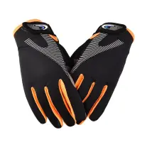 magicaldream 1 Pair Full Finger Gloves Breathable Touch Screen Ice Silk Antiskid Cycling Gloves for Climbing Outdoor Sports Travel