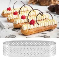 6Pcs Oval Tartlet French Dessert Mousse Fruit Pie Tart Ring Quiche Cake Mold