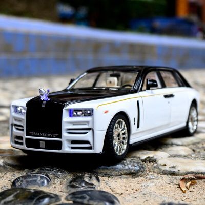 2022 1/32 Rolls Royce Phantom Alloy Luxy รถรุ่น Diecasts โลหะของเล่นรถคอลเลกชันจำลองเสียงและแสงของขวัญเด็ก