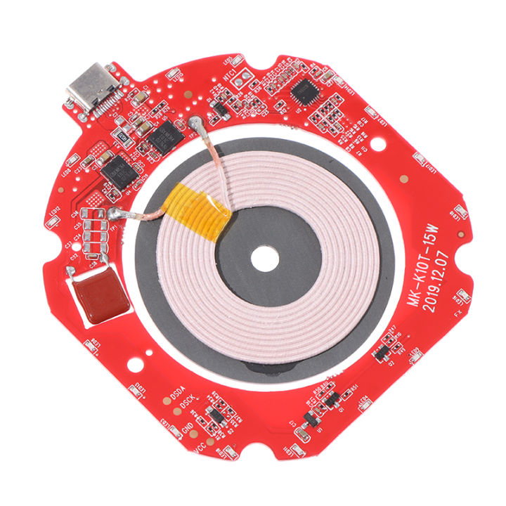 uni-ready-stock-qi-fast-wireless-charger-pcba-circuit-board-transmitter-module-coil-charging-15w