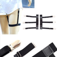 Jay 2 Pcs Men Shirt Stays Belt Non-slip Locking Clips  Keep Shirt Tucked Leg Strap