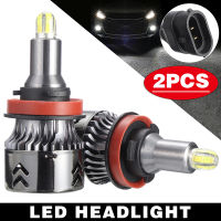 ใหม่2Pcs ด้านข้าง8 30000LM H8 H9 H11 360 ° รถ Canbus LED ไฟหน้าหลอดไฟสีขาว6000K