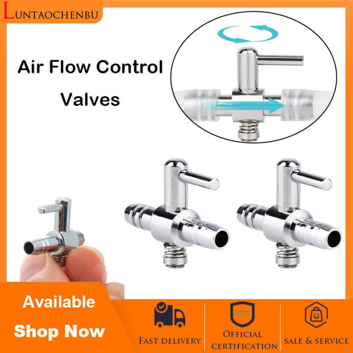 Aquarium 1 Way Thread Valves Air Flow Control Valves Metal Gang Valves